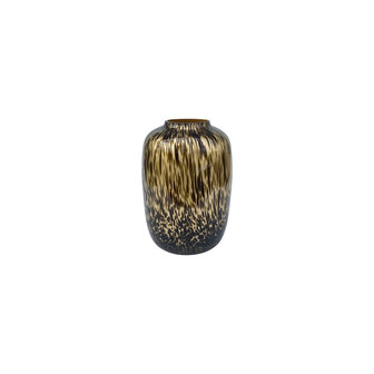 gold cheetah bulb vase small