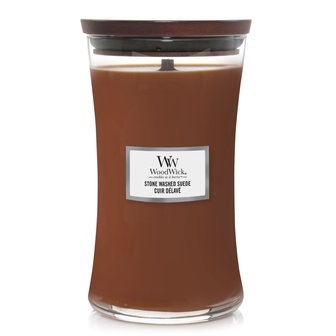 woodwick large stone washed suede