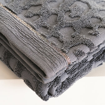 Sizland Dezign handdoek kap verte grijs