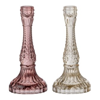Bloomingville Candlestick Multi-color Glass