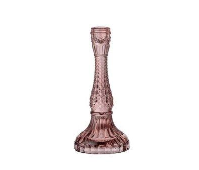 Bloomingville Candlestick Glass Red
