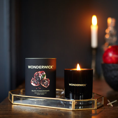 wonderwick geurkaars black pomegranate